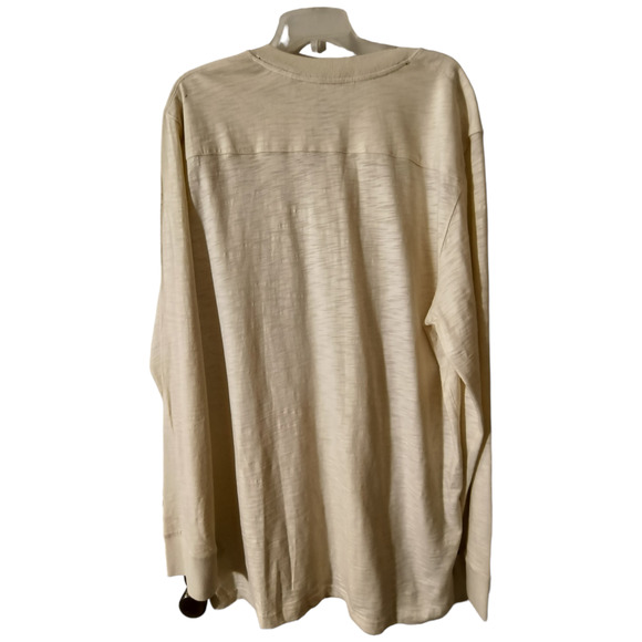 Cavi Long Sleeve 1/4 Button Henley Shirt White Pullover w/pockets Big Tall 4XL - Picture 6 of 14